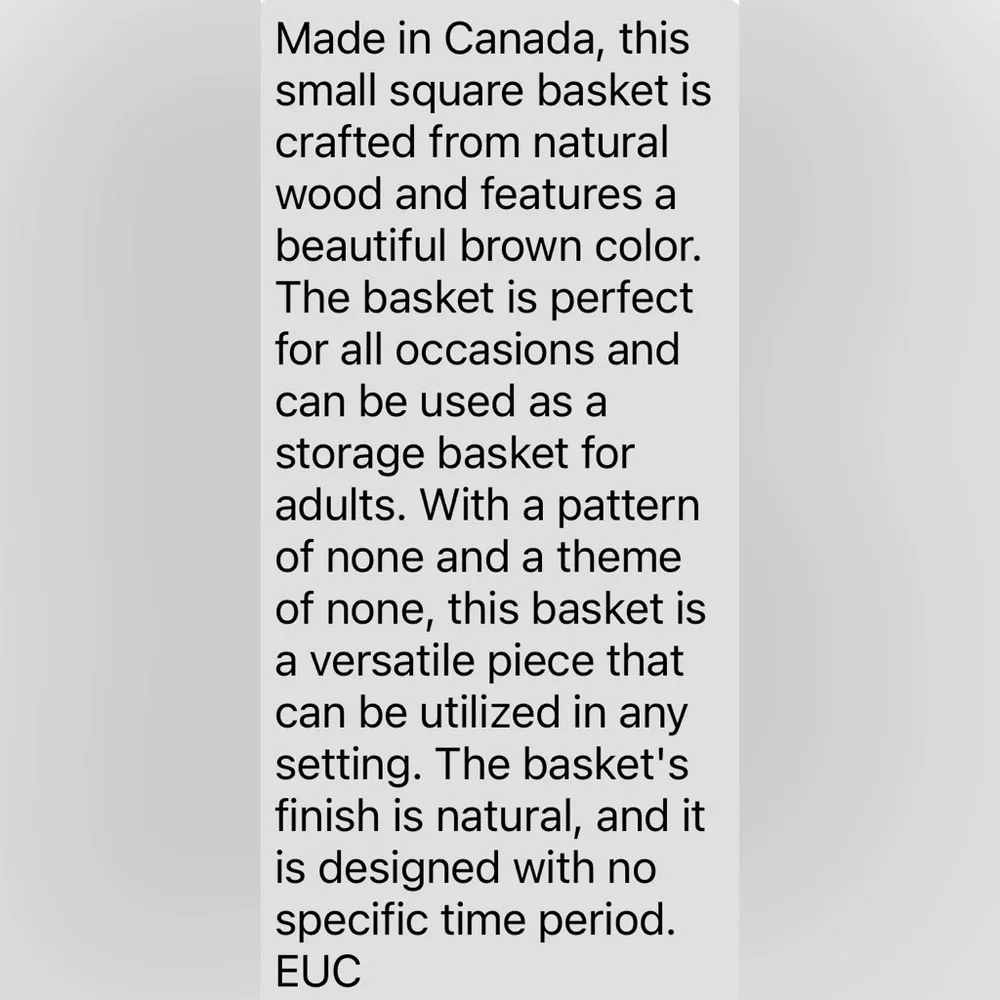 🍁🧺Heritage Mint,LTD Canada Maple basket .Liner is reversible. Smoke-free home.